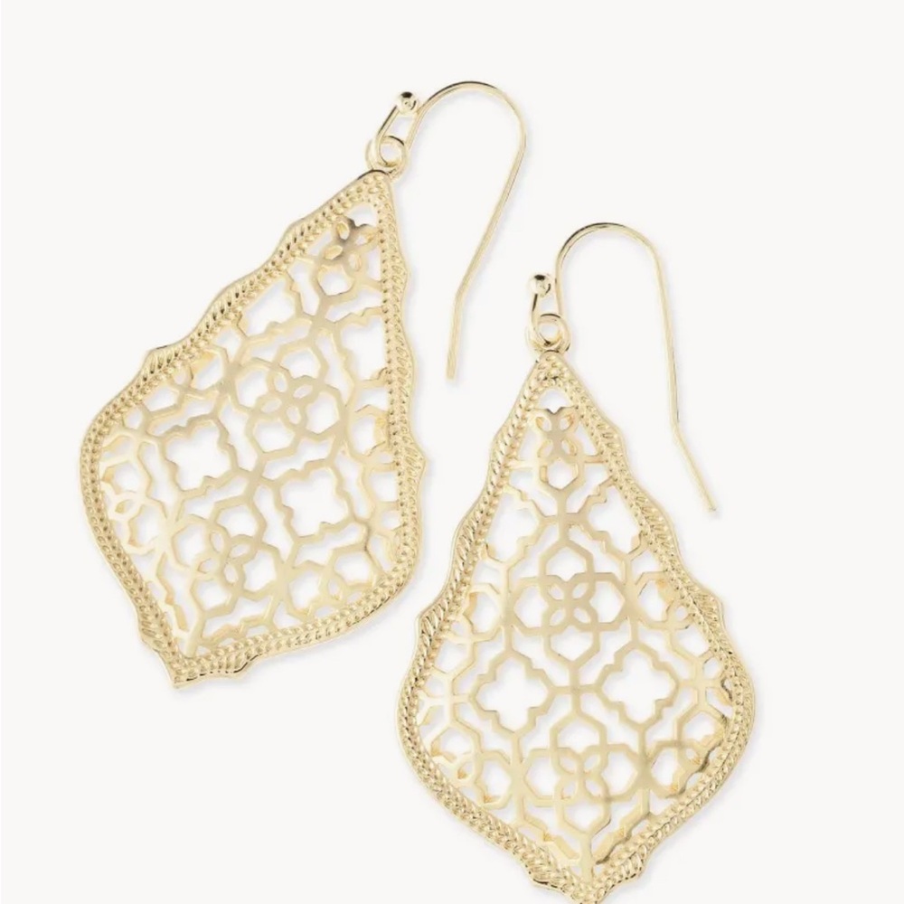 Kendra Scott Gold Filigree Earrings